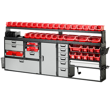 modular van shelving