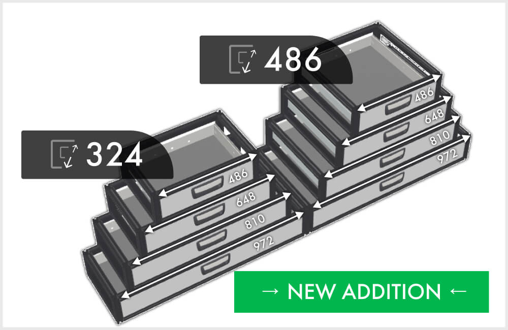 News: Single drawer, double the benefit – now in our standard lineup!